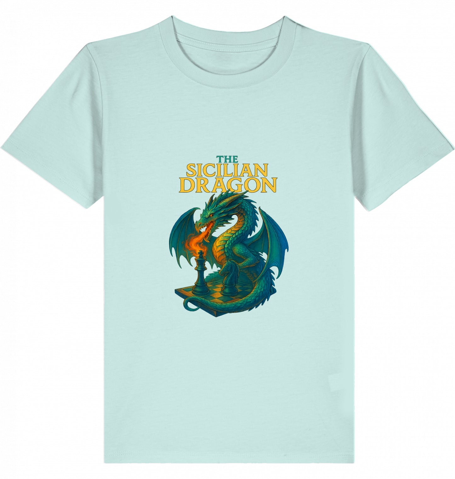Kids  Kinder Schach T-Shirt Sicilian Dragon