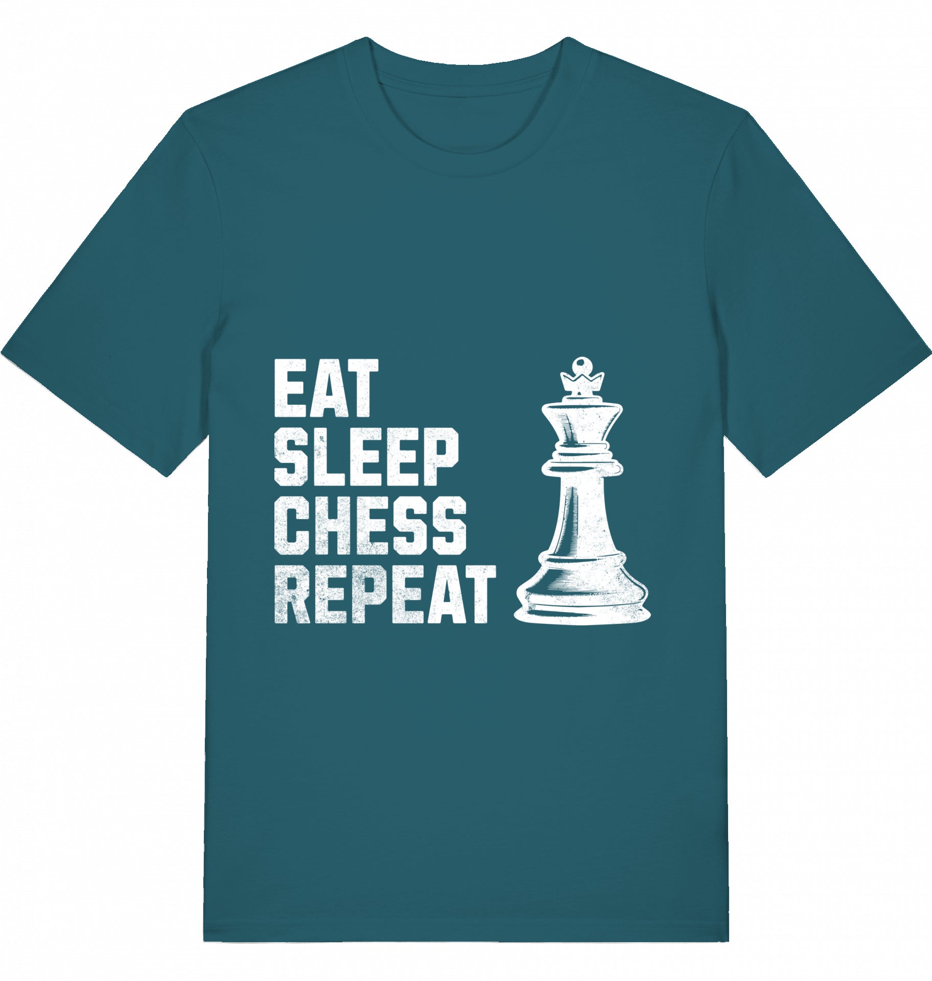Schach T-Shirt Eat Sleep Chess Repeat V2