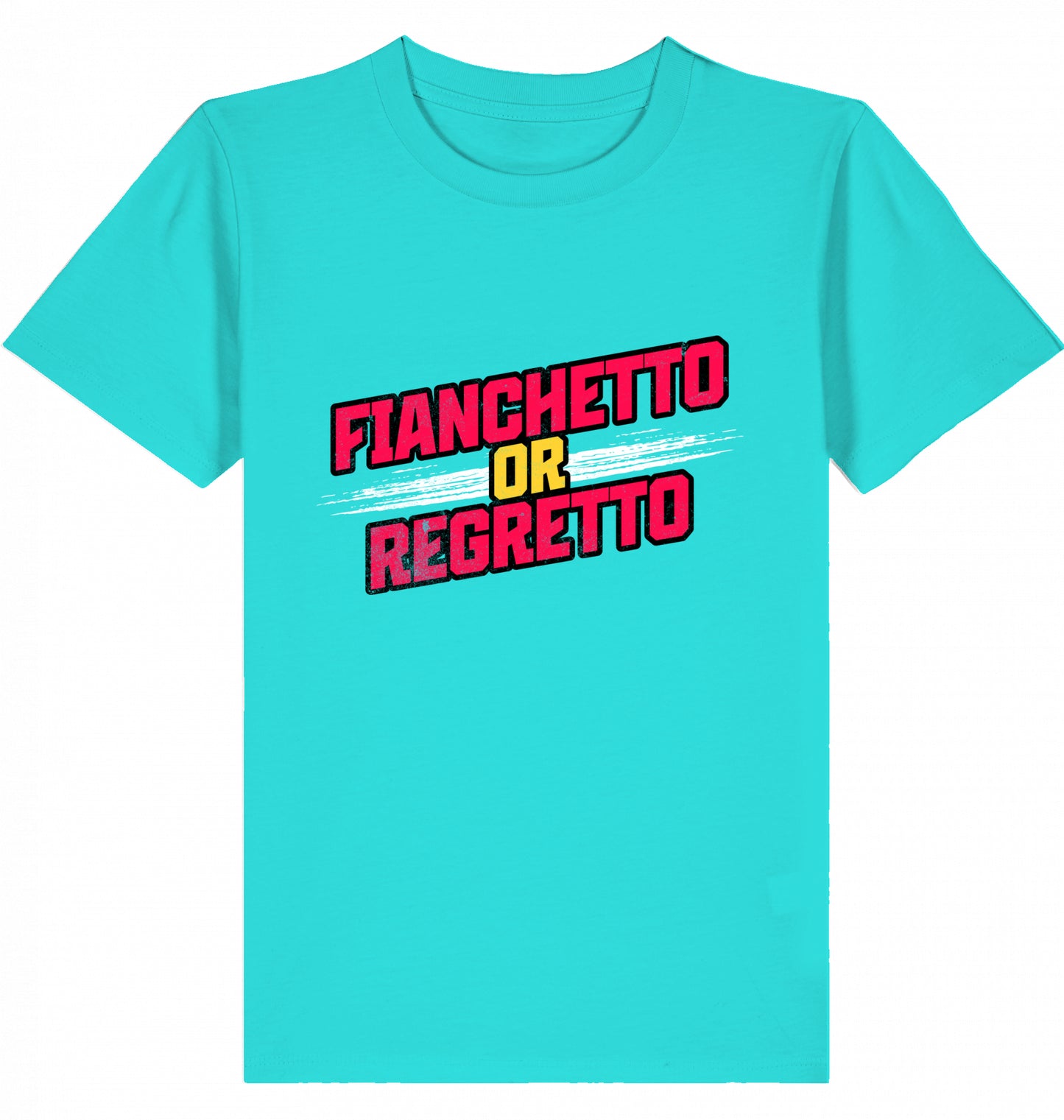 Kinder Kids Schach T-Shirt "Fianchetto Or Regretto"