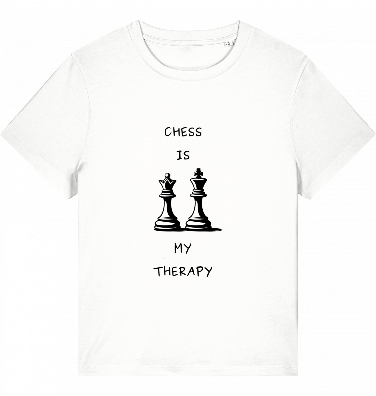 Schach Damen T-Shirt Chess Is My Therapy Bio-Baumwolle Fairtrade