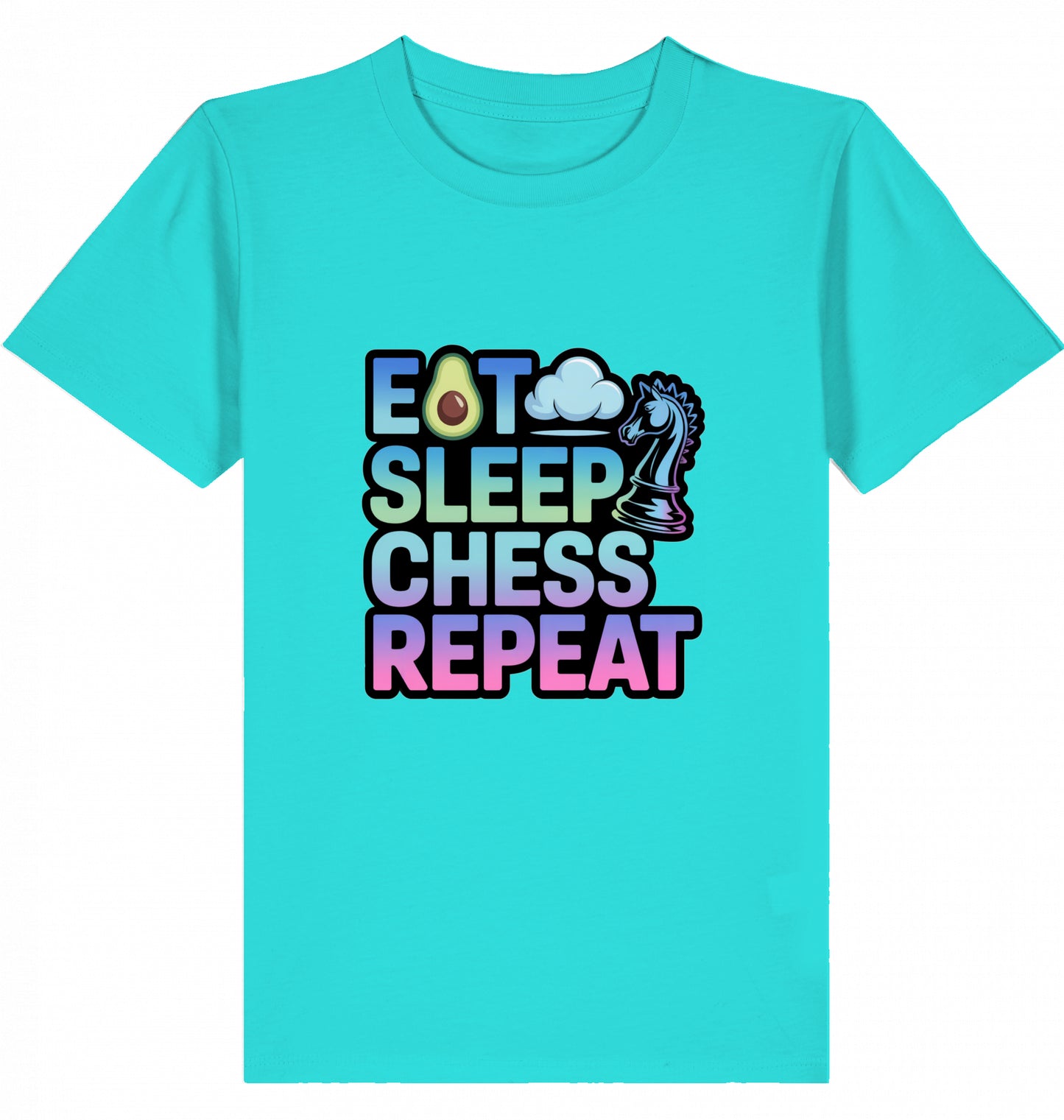 Kinder T-Shirt  Eat Sleep Chess Repeat