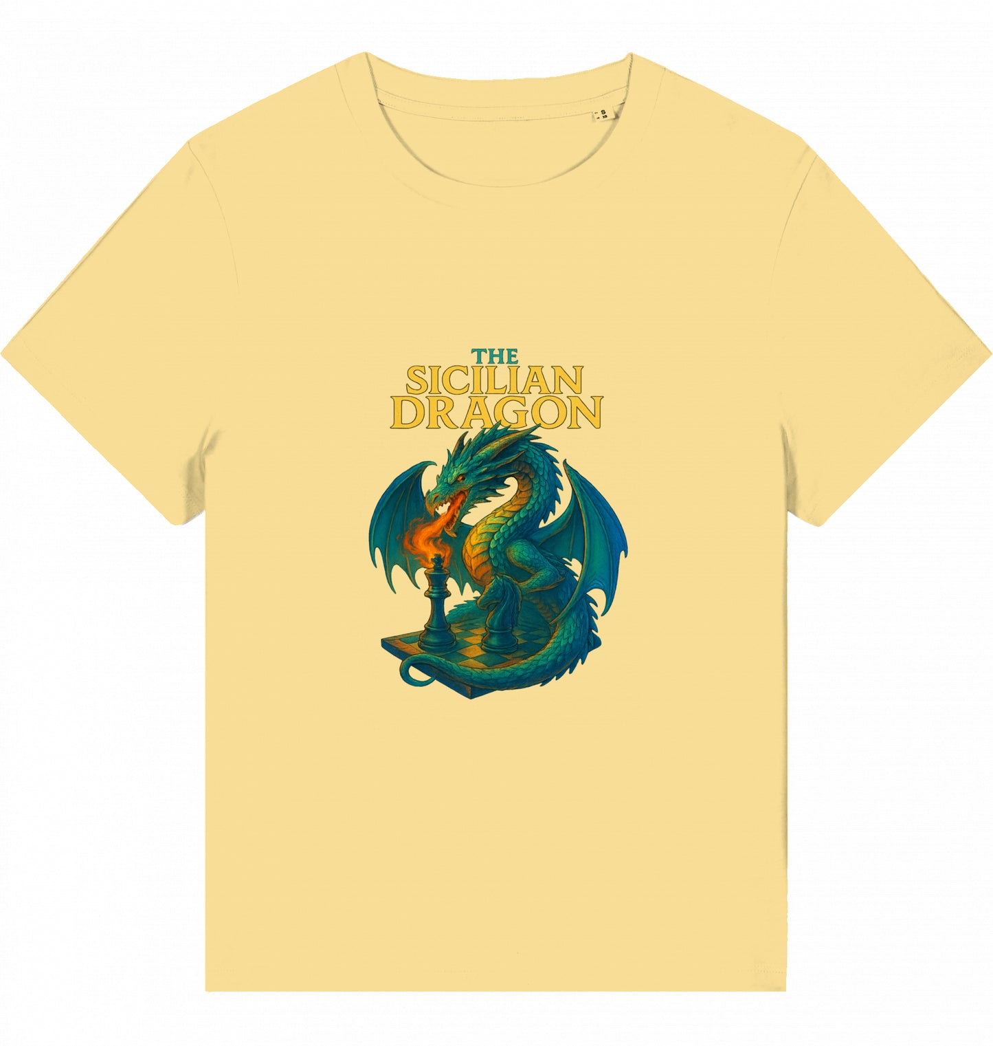 Damen Schach T-Shirt Sicilian Dragon