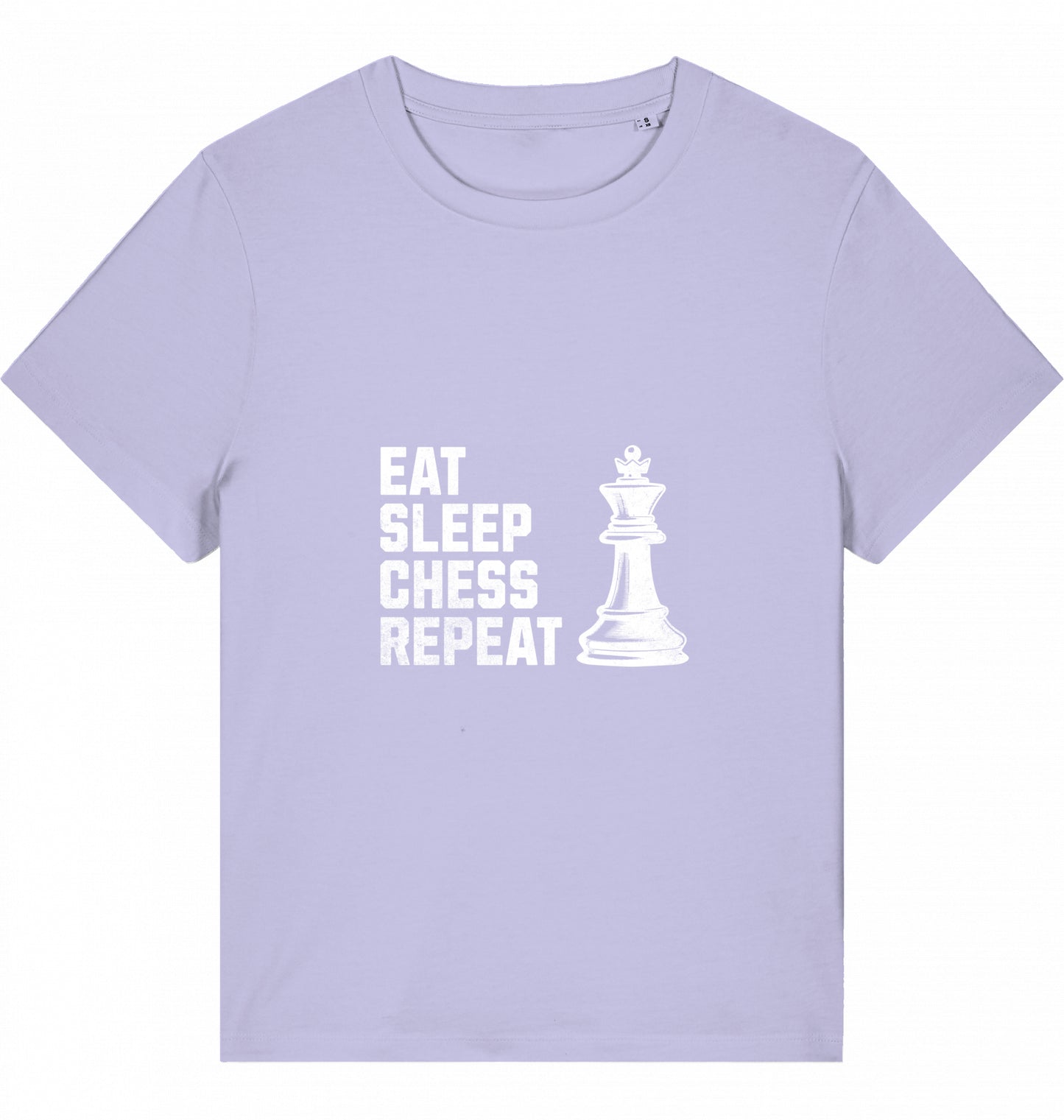 Damen Schach T-Shirt Eat Sleep Chess Repeat
