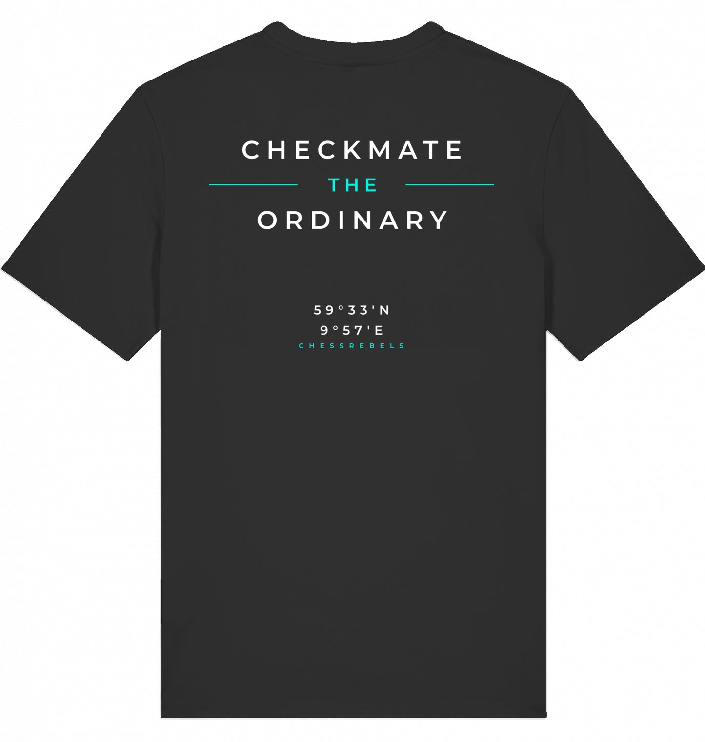 T-Shirt Schach Checkmate the Ordinary Türkis