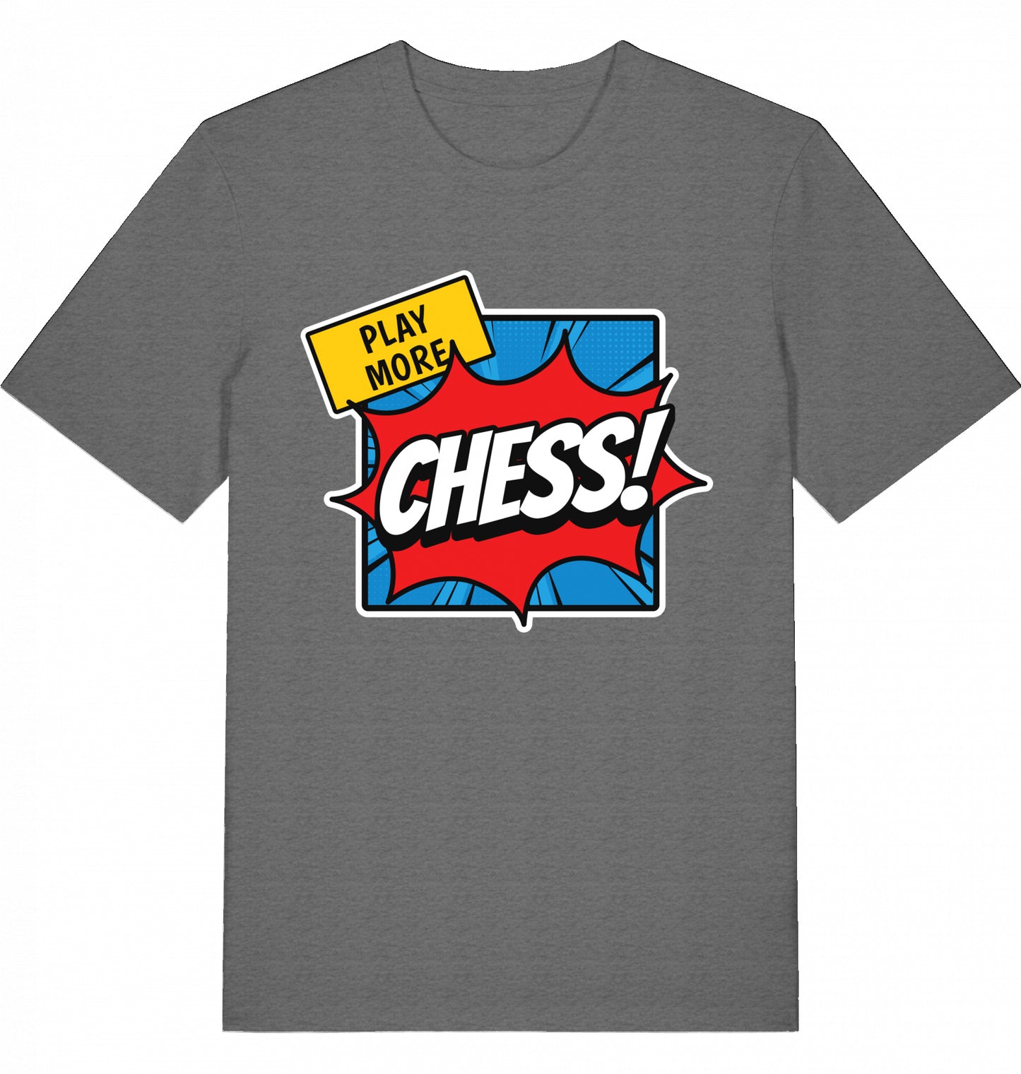 T-Shirt Schach Play More Chess Fairtrade