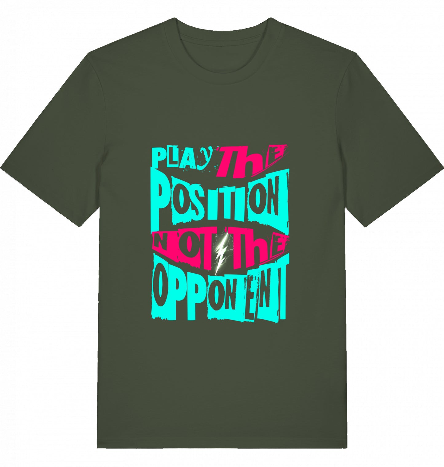 Schach T-Shirt "Play The Position Not The Opponent"