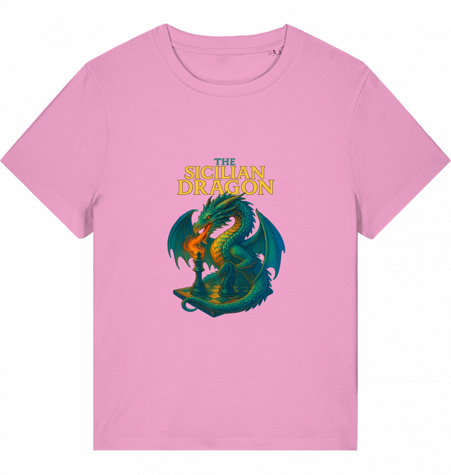 Damen Schach T-Shirt Sicilian Dragon