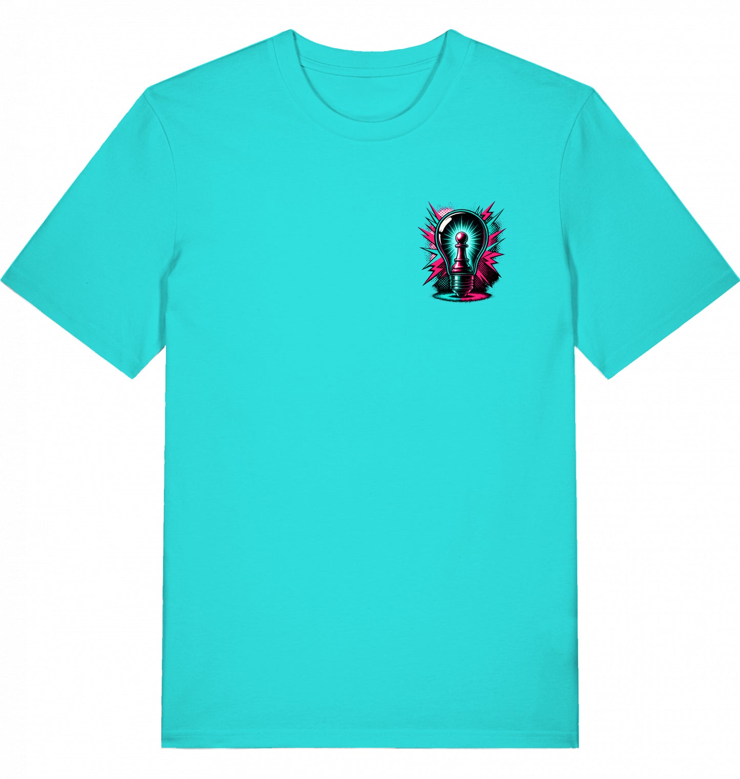 T-Shirt Schach Glühbirne