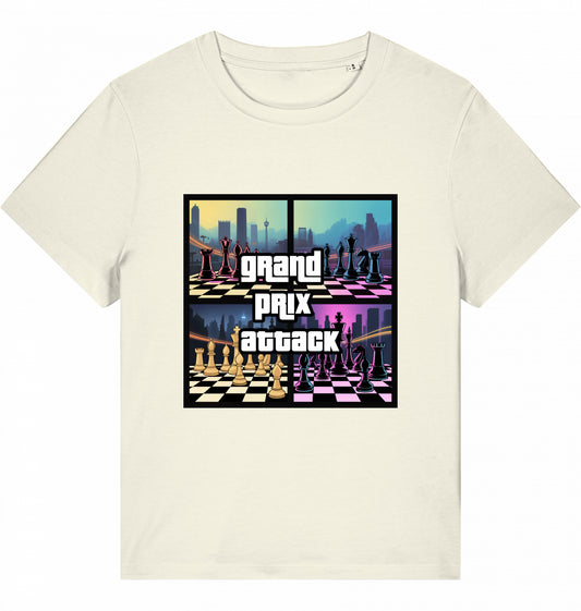 Schach Damen T-Shirt Grand Prix Attack Chess Bio-Baumwolle Fairtrade