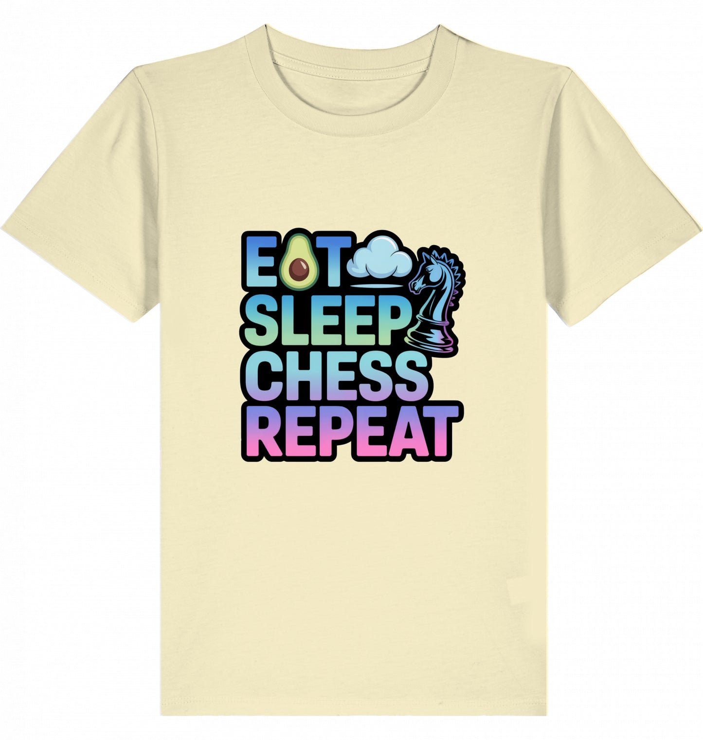 Kinder T-Shirt  Eat Sleep Chess Repeat