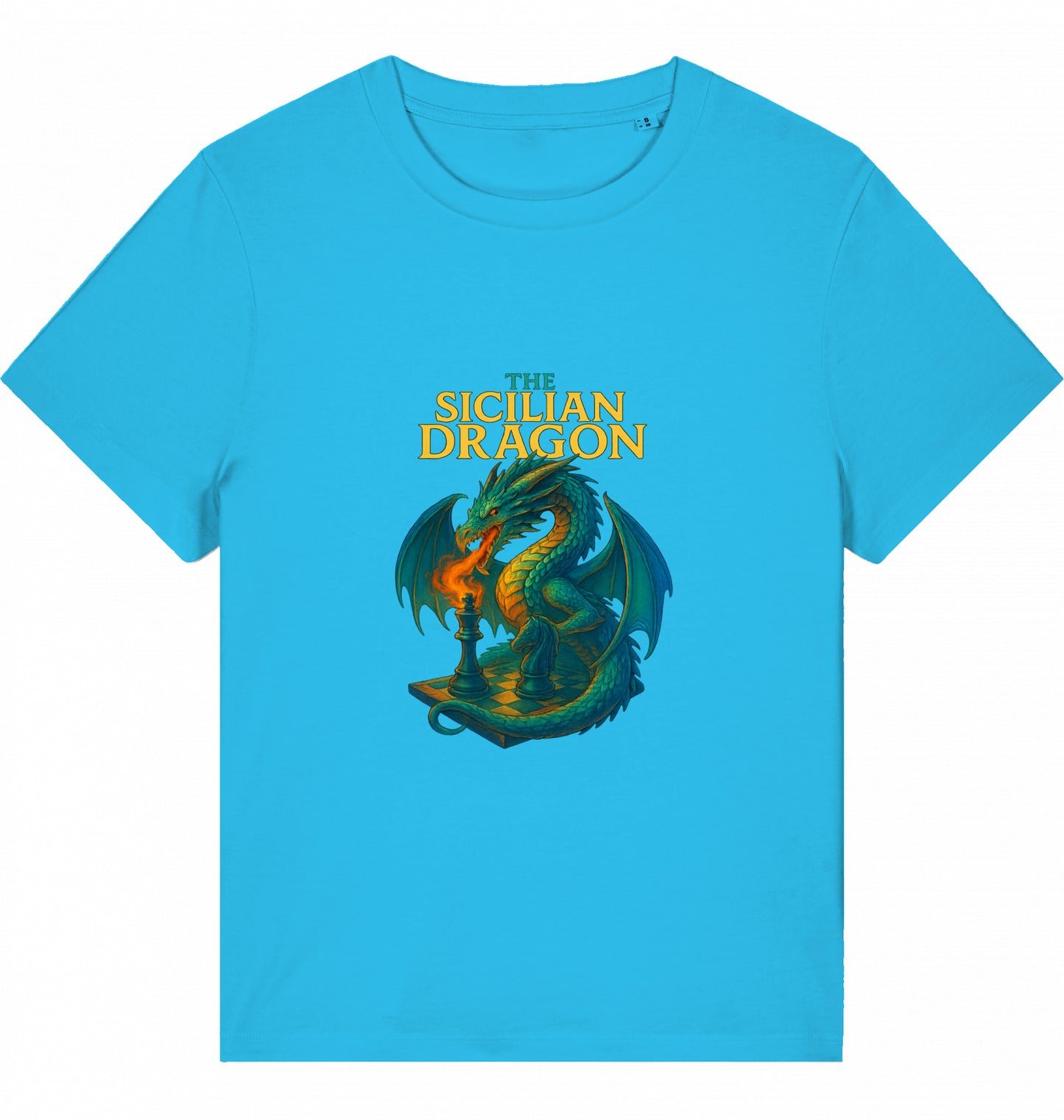 Damen Schach T-Shirt Sicilian Dragon