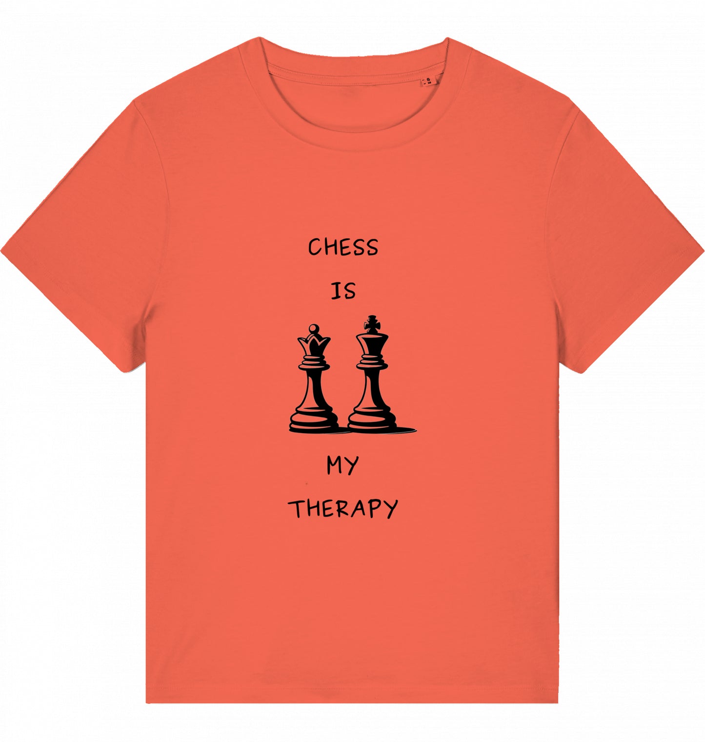 Schach Damen T-Shirt Chess Is My Therapy Bio-Baumwolle Fairtrade