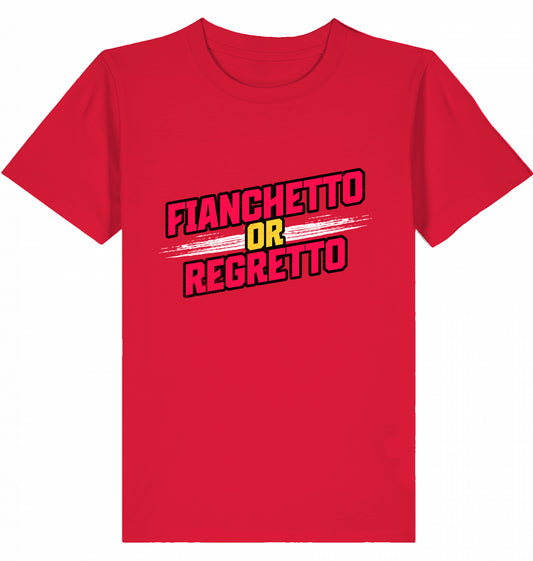 Kinder Kids Schach T-Shirt "Fianchetto Or Regretto"