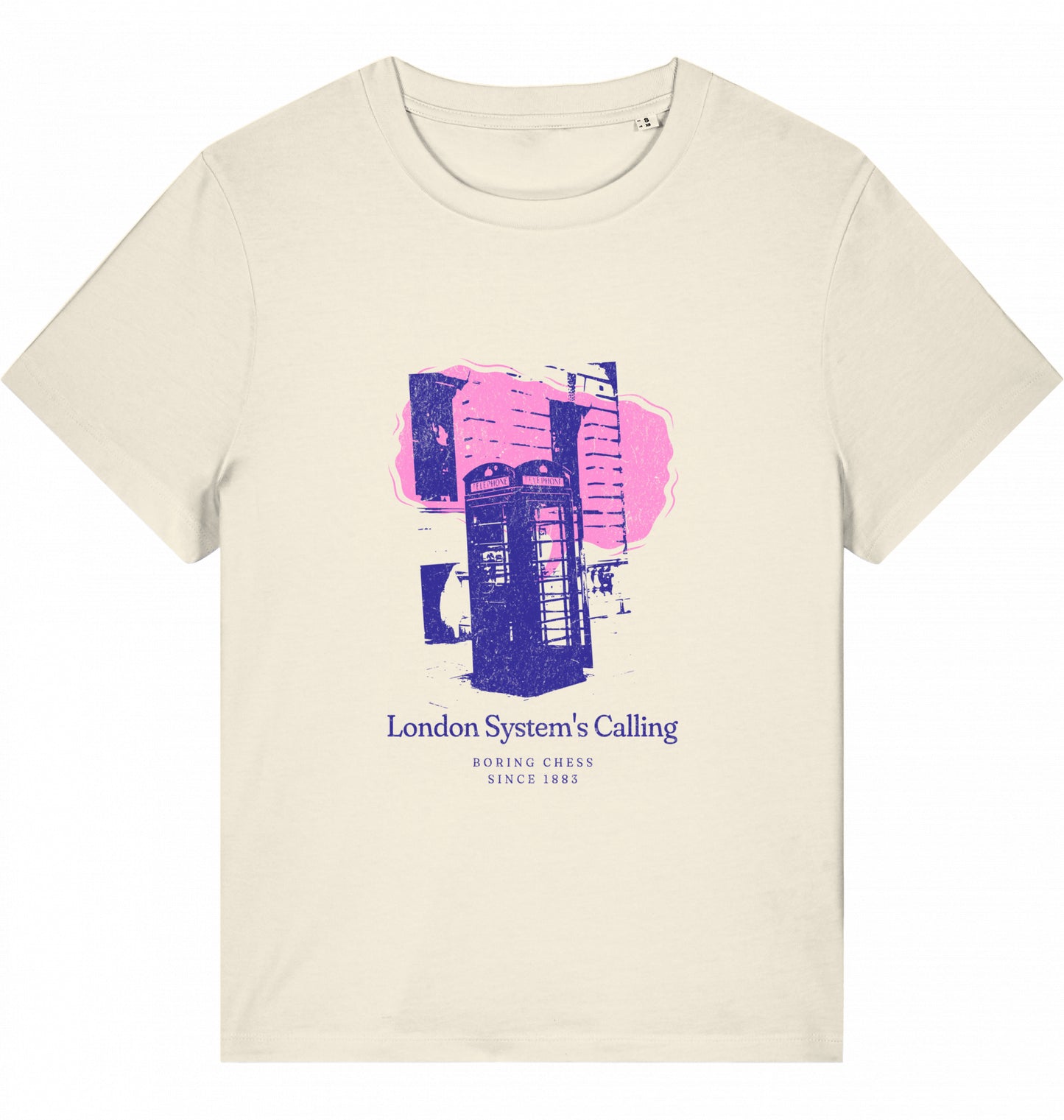 Damen Schach Eröffnung T-Shirt London System Fairtrade Chess
