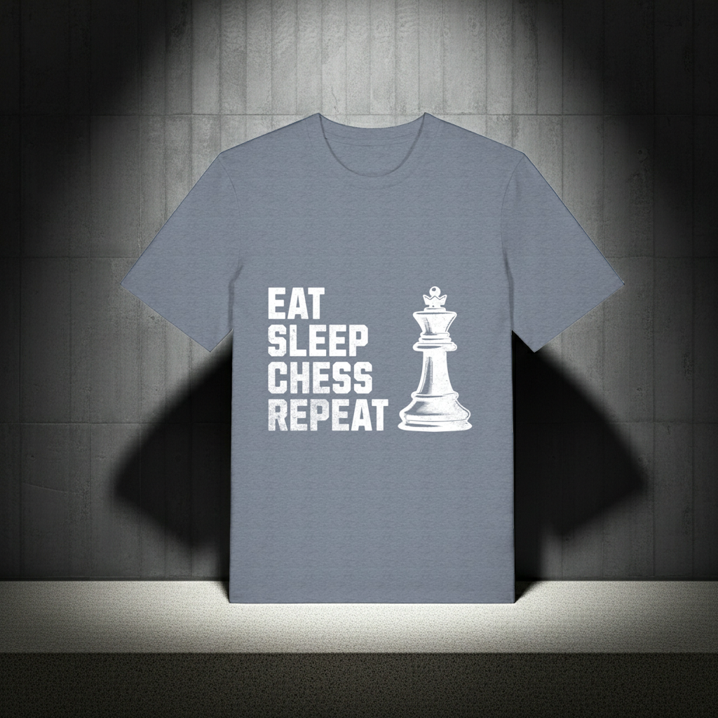 Schach T-Shirt Eat Sleep Chess Repeat V2