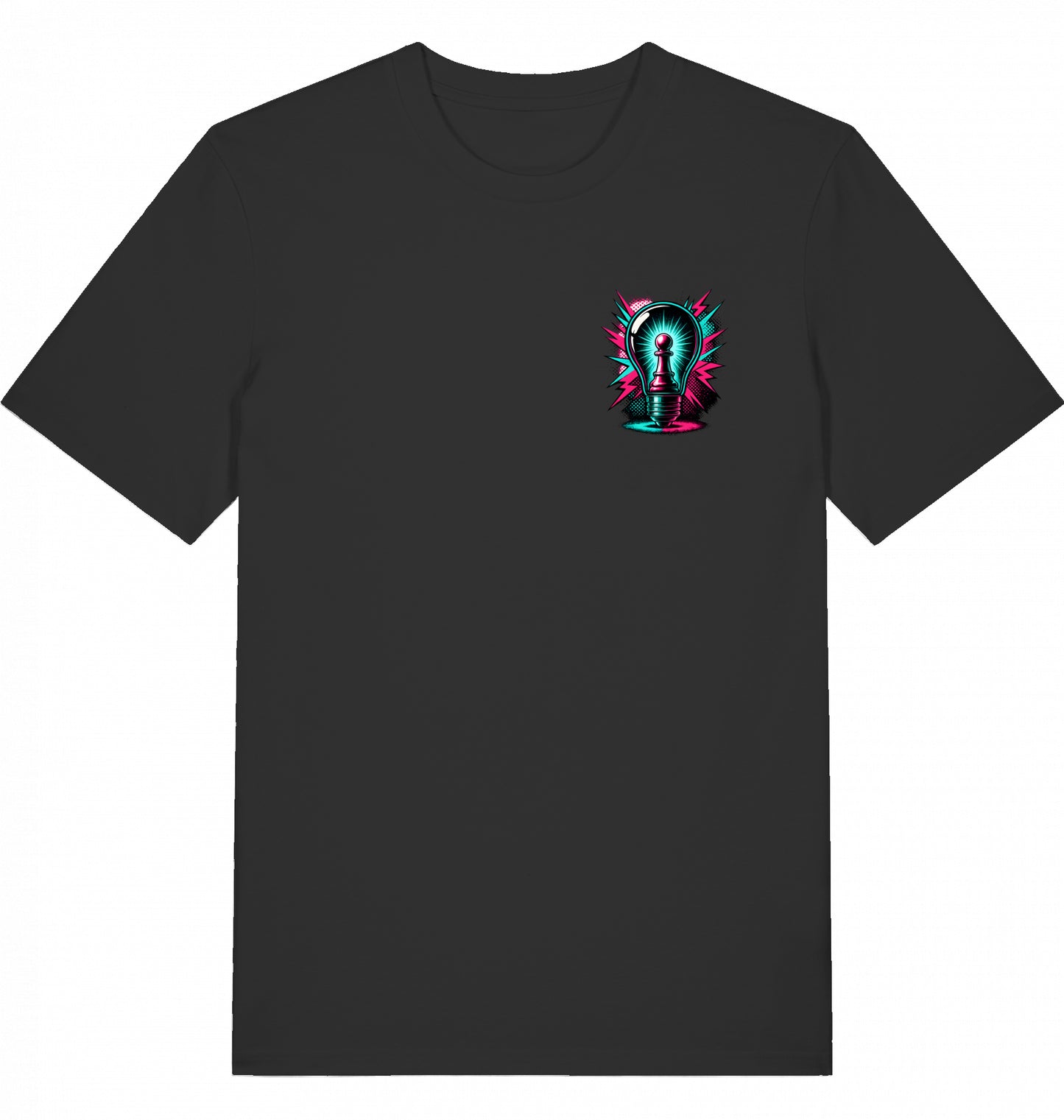 T-Shirt Schach Glühbirne