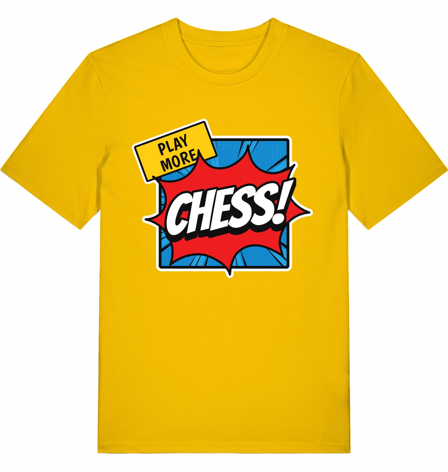 T-Shirt Schach Play More Chess Fairtrade