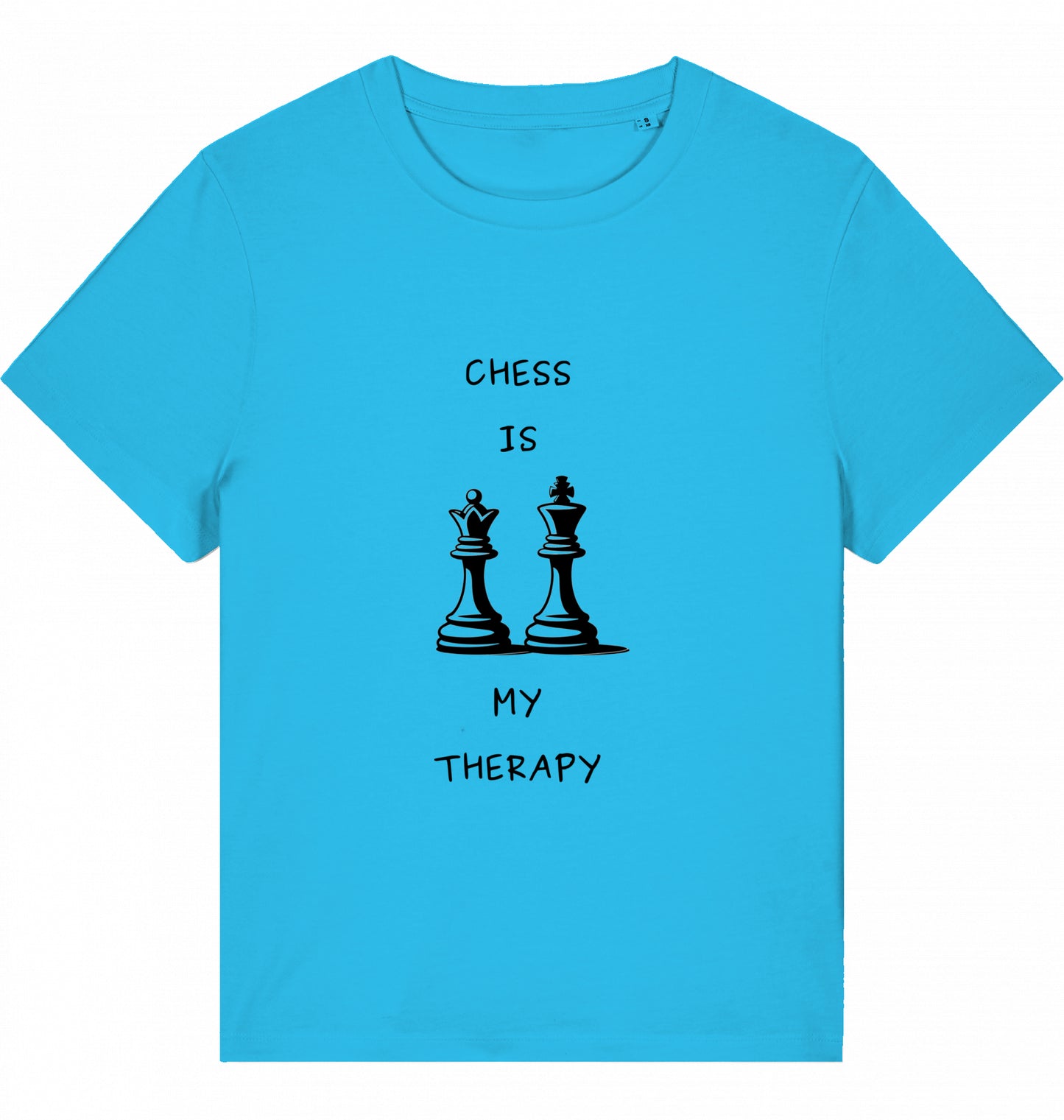 Schach Damen T-Shirt Chess Is My Therapy Bio-Baumwolle Fairtrade