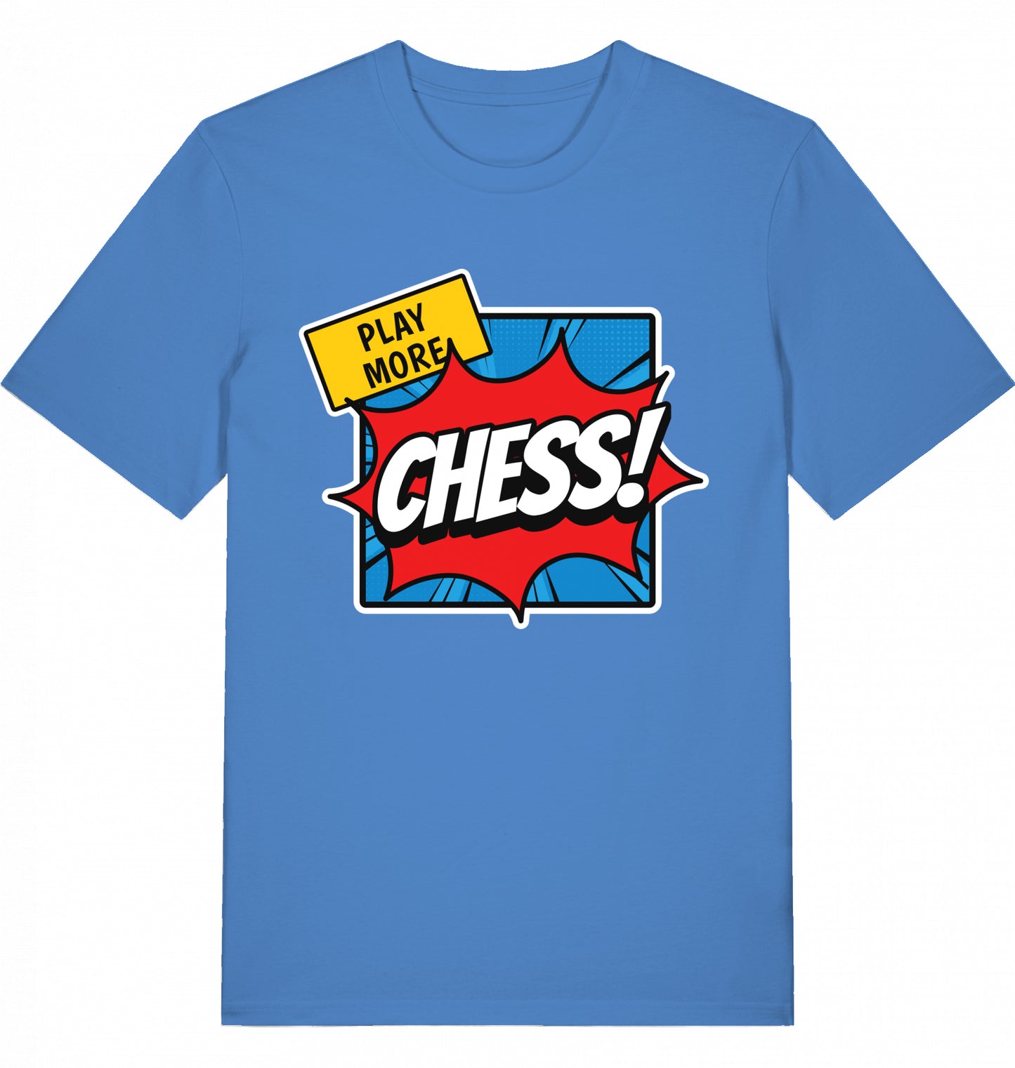 T-Shirt Schach Play More Chess Fairtrade