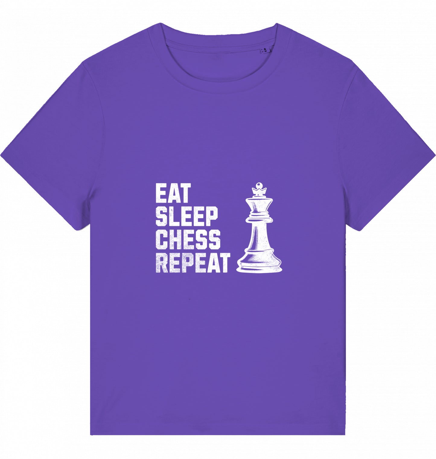 Damen Schach T-Shirt Eat Sleep Chess Repeat