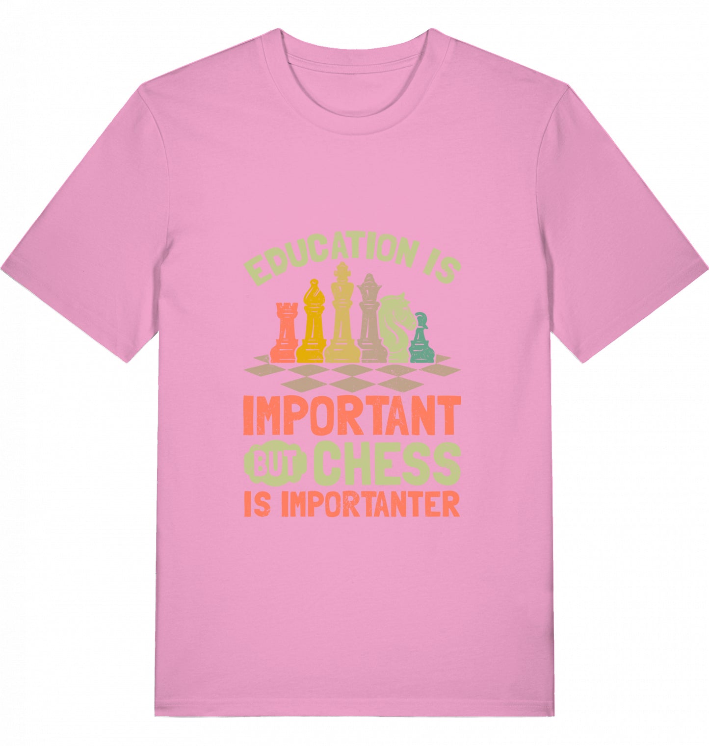 Schach T-Shirt "Chess is importanter"