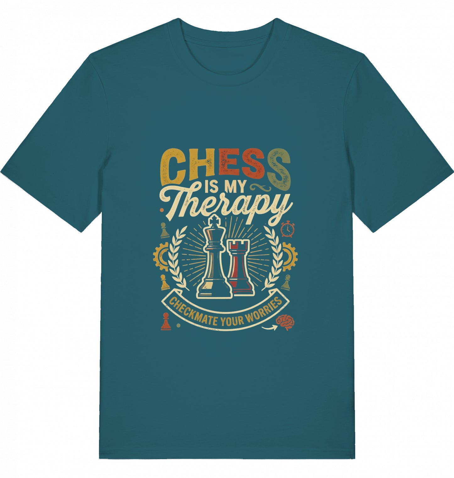 Schach T-Shirt "Chess Is My Therapy" V2