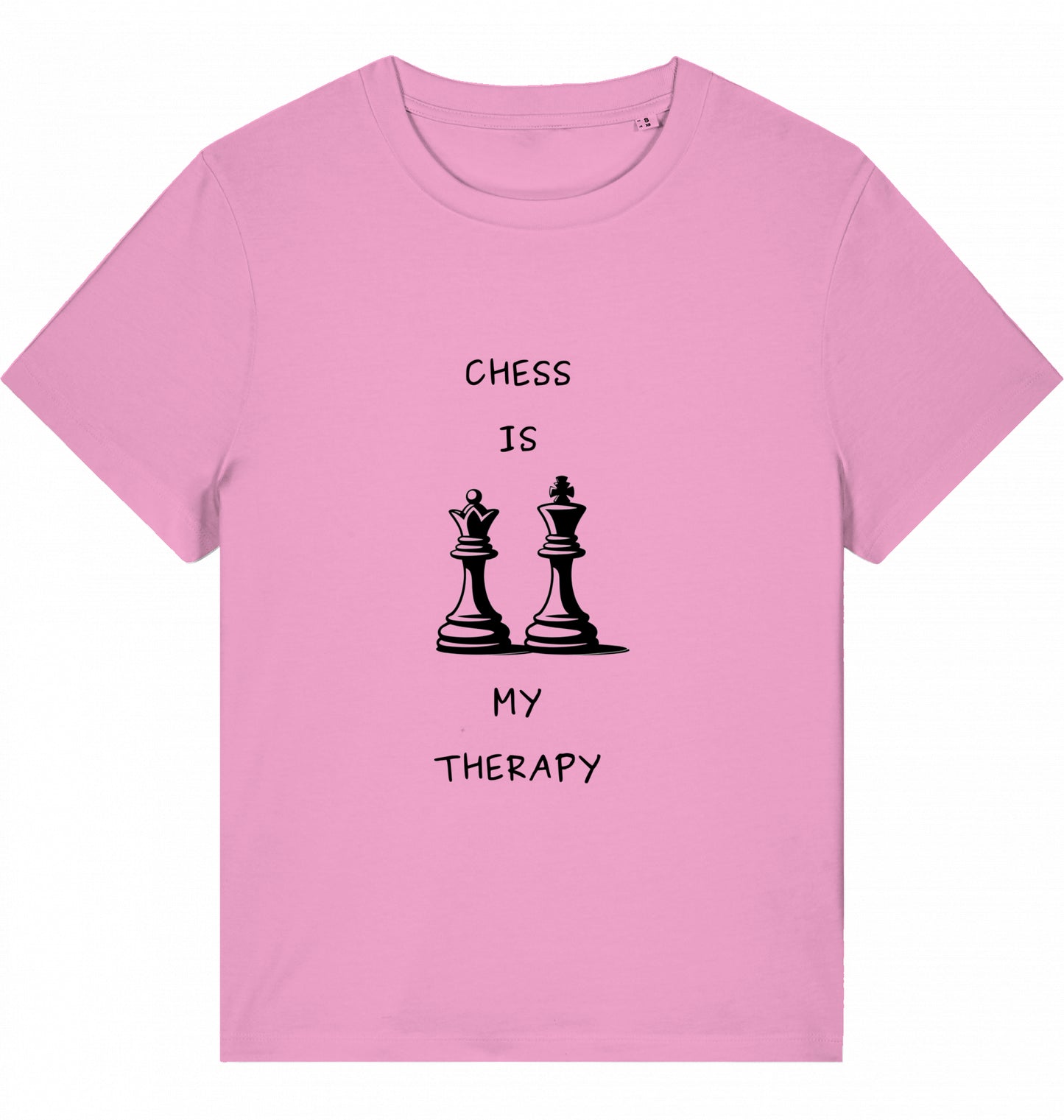 Schach Damen T-Shirt Chess Is My Therapy Bio-Baumwolle Fairtrade