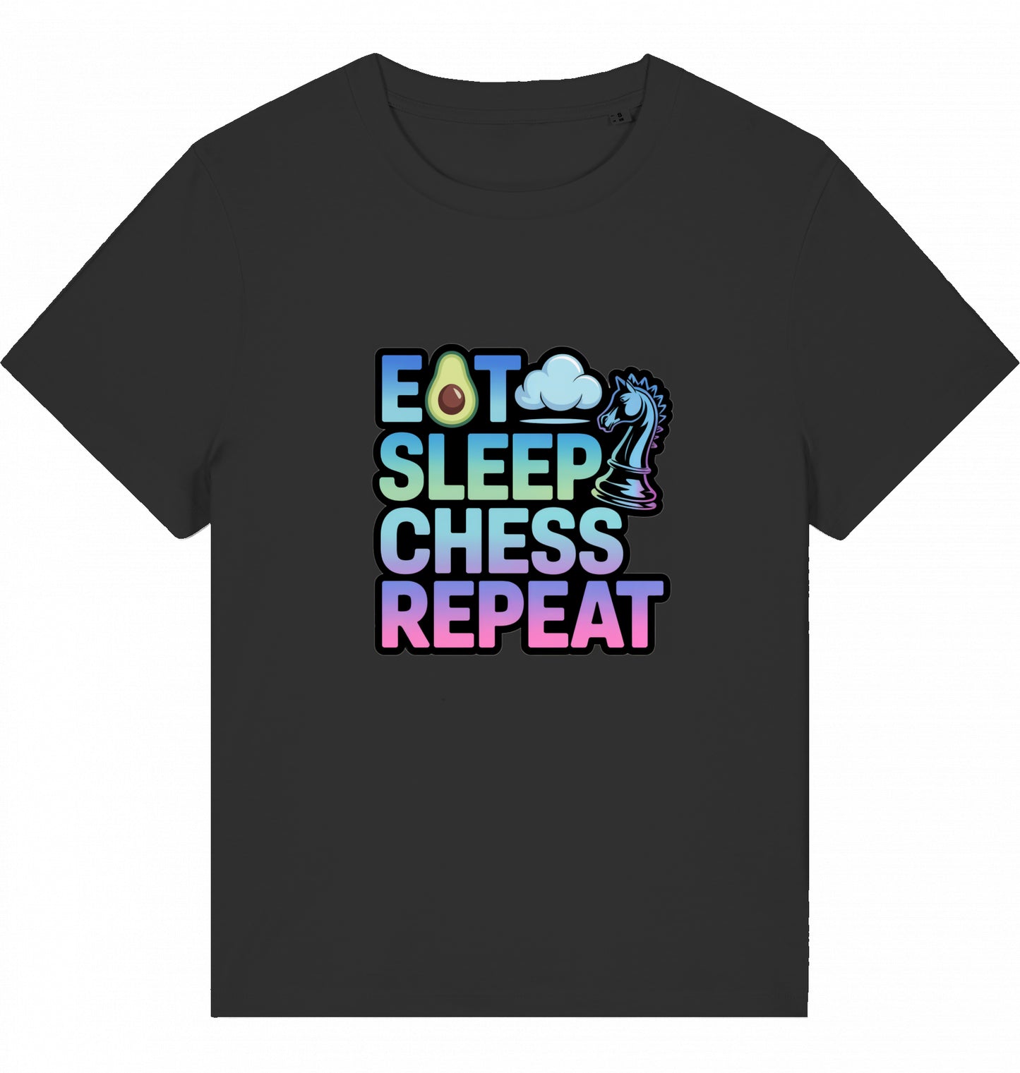 Damen T-Shirt Eat Sleep Chess Repeat