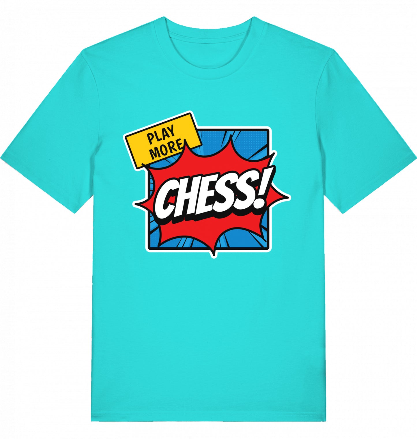 T-Shirt Schach Play More Chess Fairtrade
