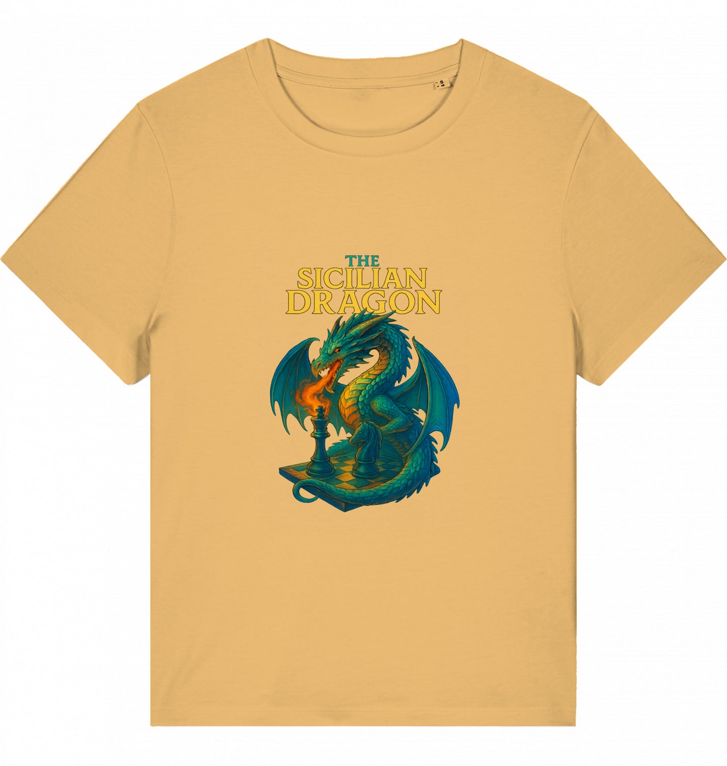 Damen Schach T-Shirt Sicilian Dragon