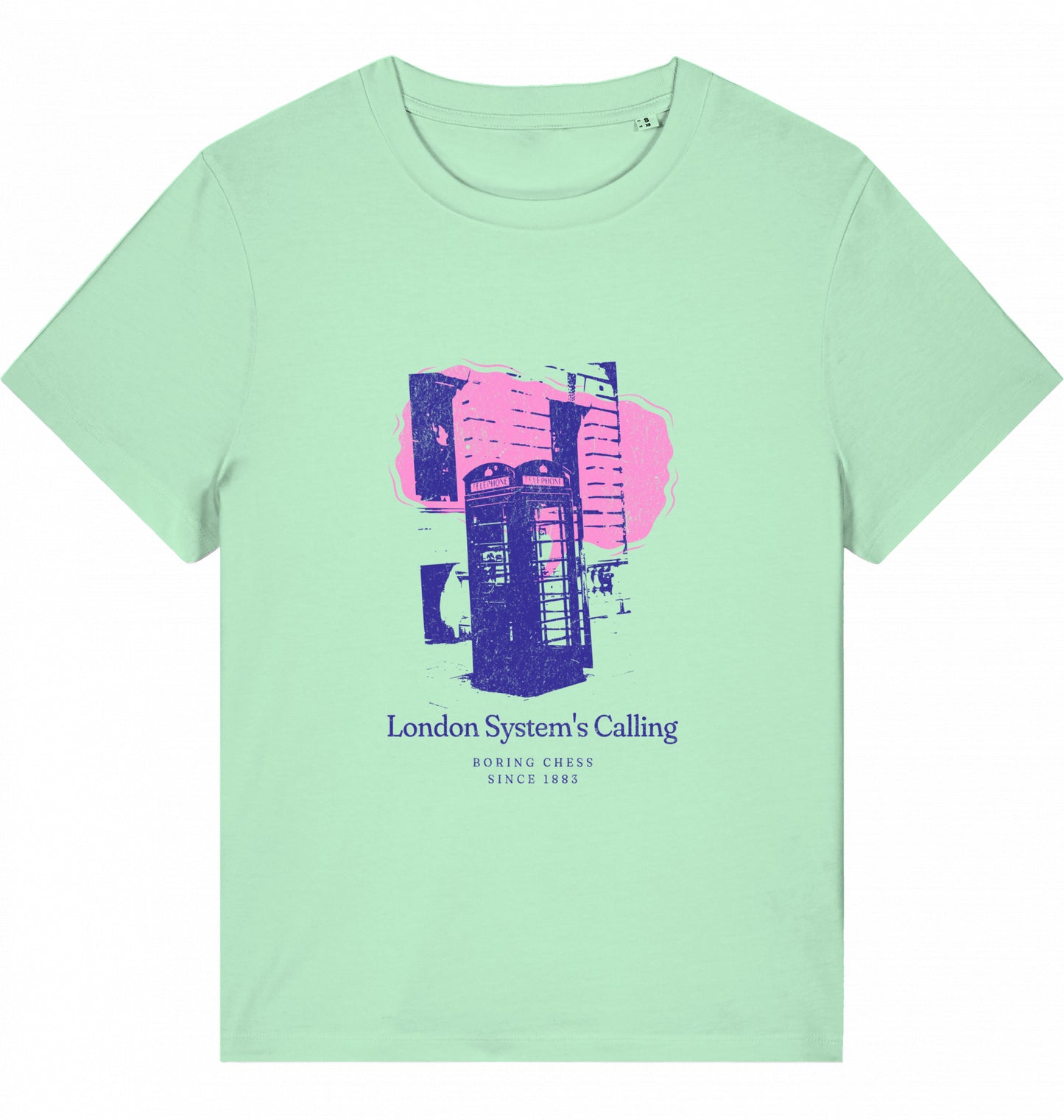 Damen Schach Eröffnung T-Shirt London System Fairtrade Chess