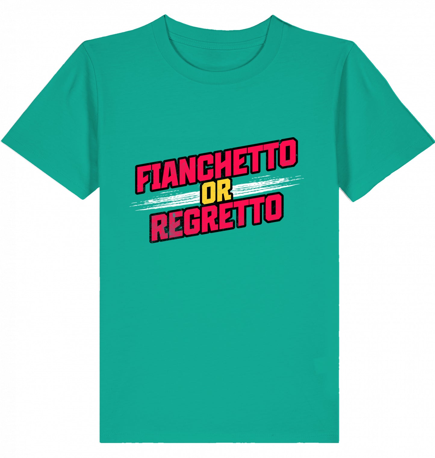 Kinder Kids Schach T-Shirt "Fianchetto Or Regretto"
