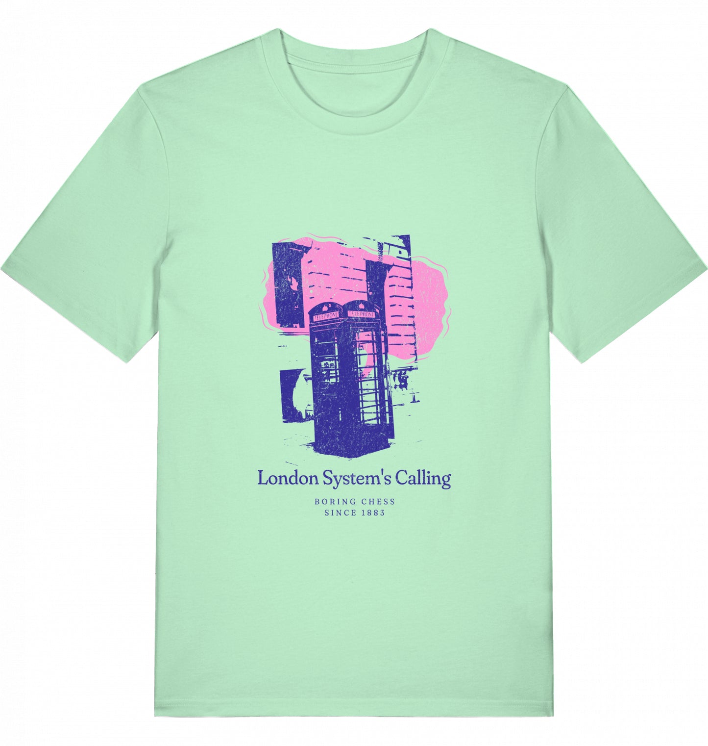 Schach T-Shirt London System Herren Männer Fairtrade Eröffnung