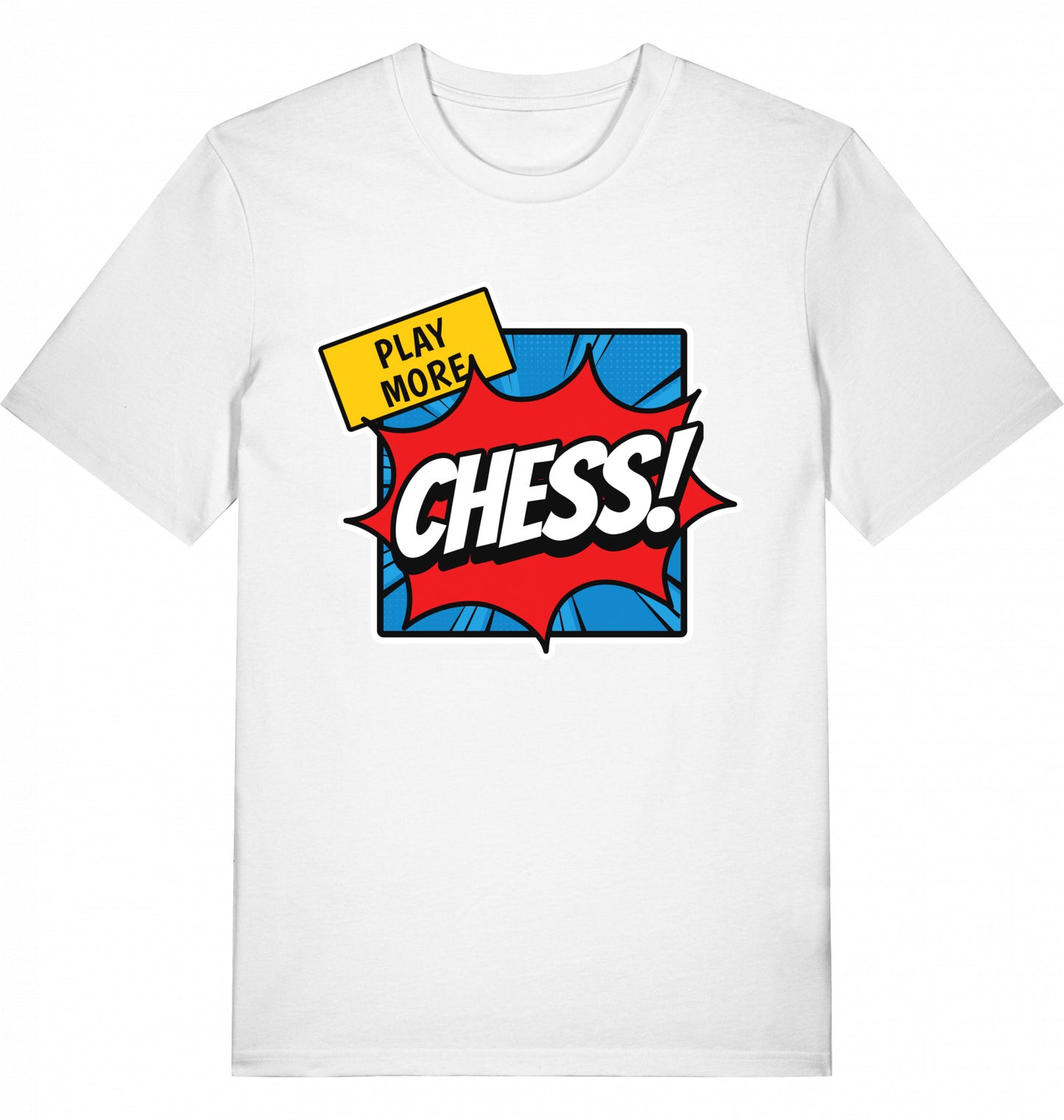 T-Shirt Schach Play More Chess Fairtrade