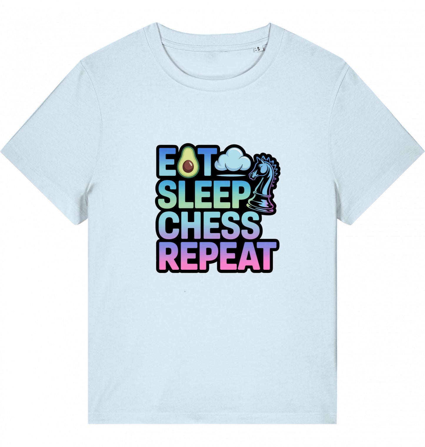 Damen T-Shirt Eat Sleep Chess Repeat