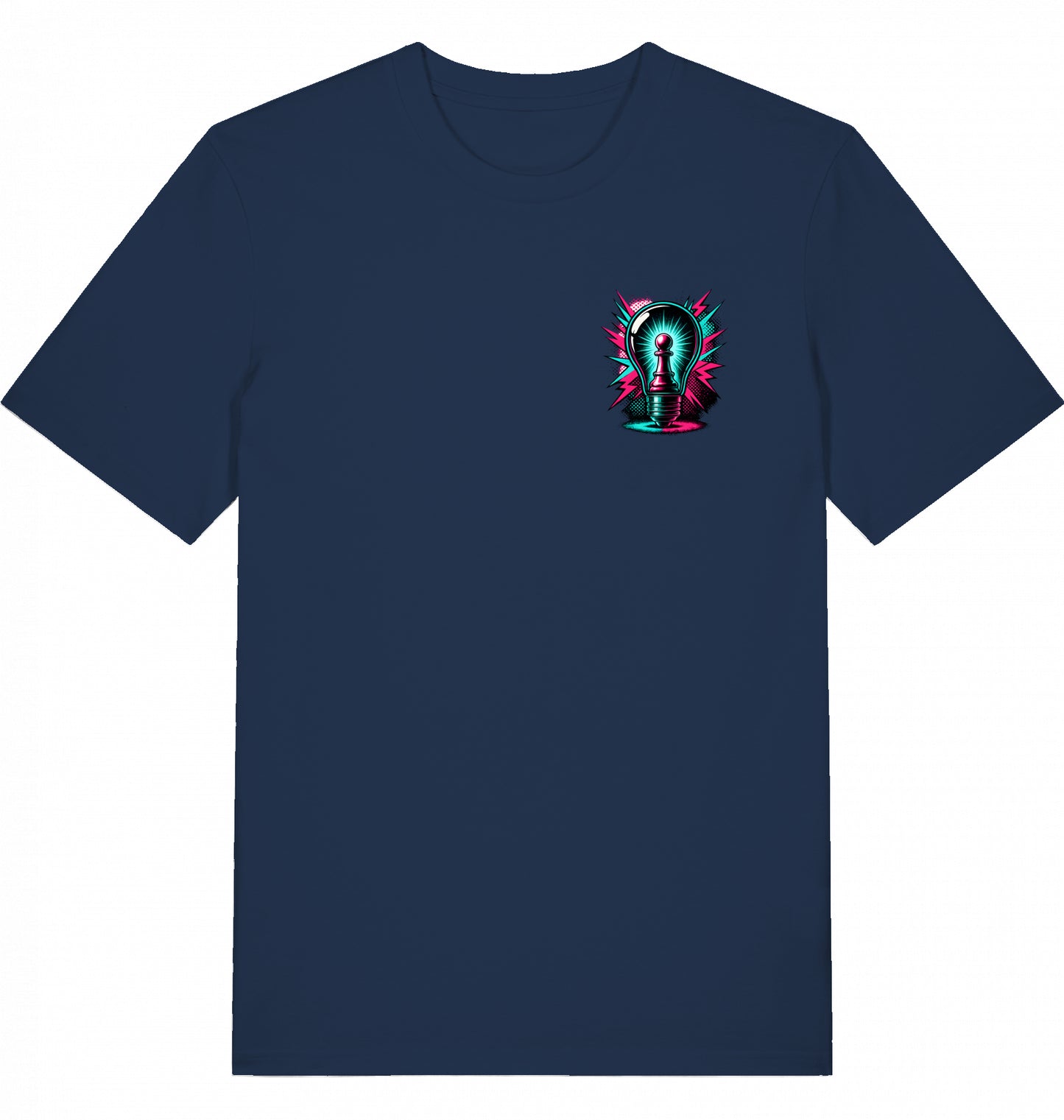 T-Shirt Schach Glühbirne