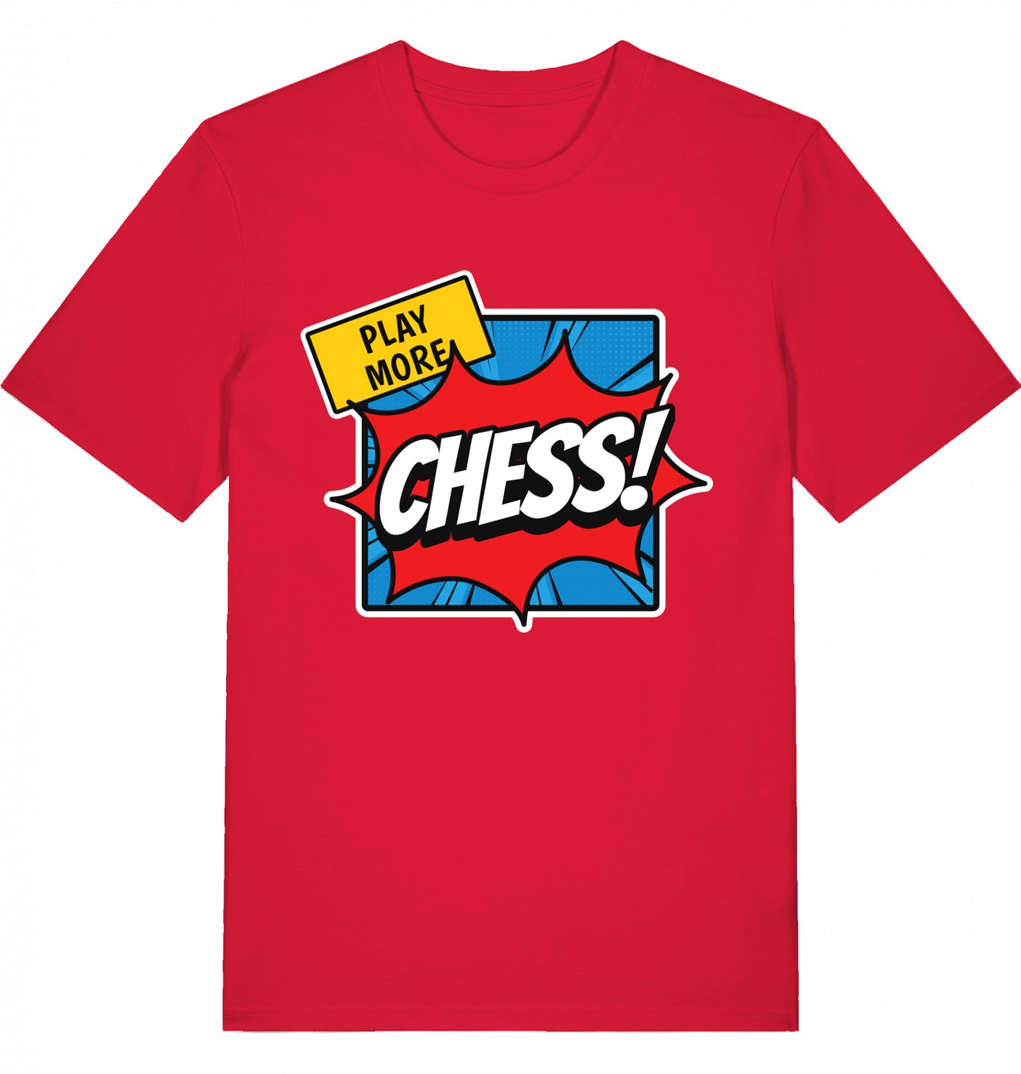T-Shirt Schach Play More Chess Fairtrade