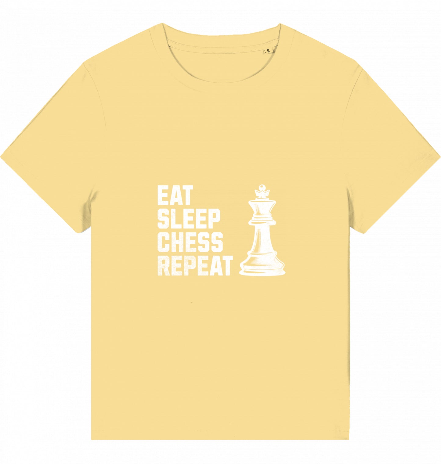 Damen Schach T-Shirt Eat Sleep Chess Repeat