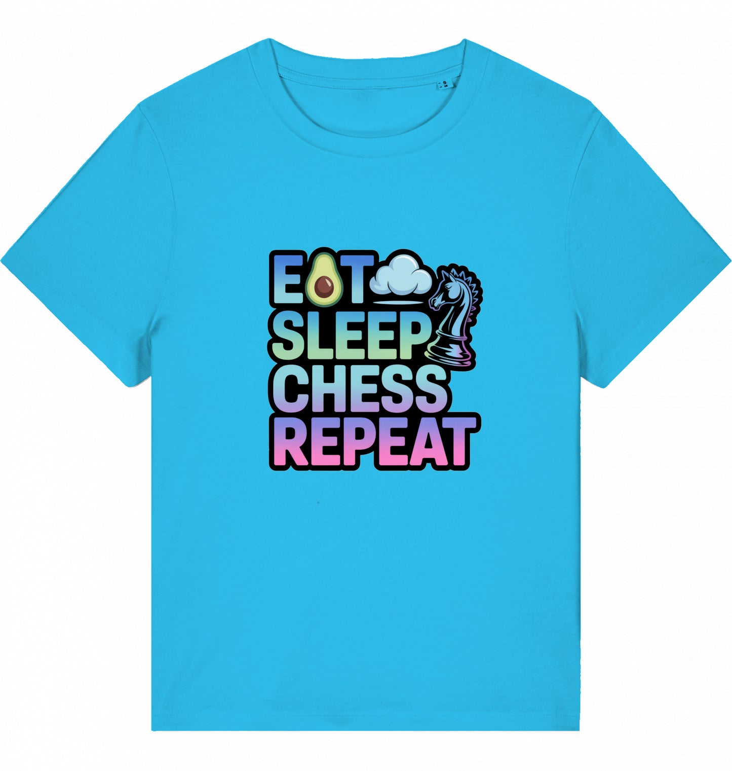 Damen T-Shirt Eat Sleep Chess Repeat