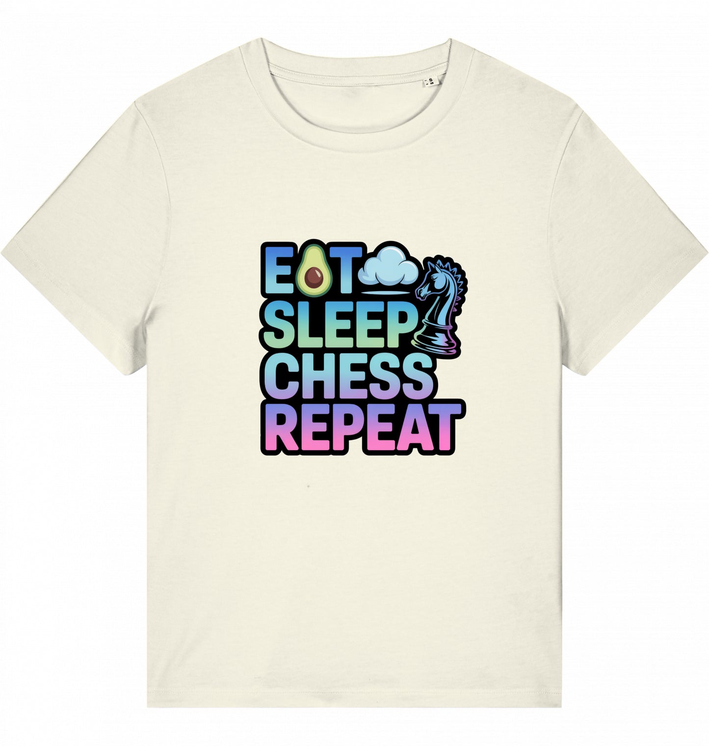 Damen T-Shirt Eat Sleep Chess Repeat