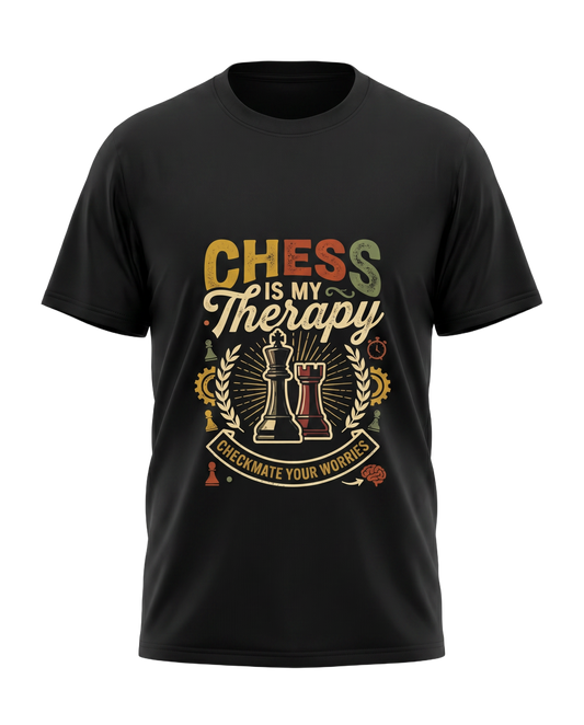 Schach T-Shirt "Chess Is My Therapy" V2